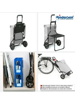 BADER Andersen Einkaufsroller mit Sitzmöglichkeit