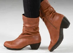 Damen BADER Andrea Conti, modische Damen-Stiefeletten, Winterschuhe, mit Reißverschluss
