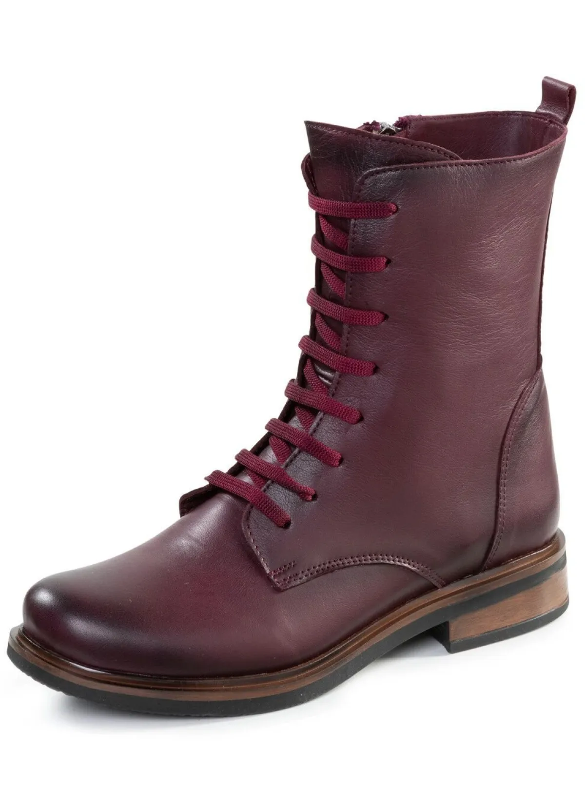 Damen ANDREA CONTI Schnür-Stiefelette aus Rind-Nappaleder