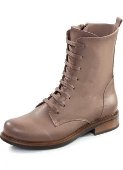Damen ANDREA CONTI Schnür-Stiefelette aus Rind-Nappaleder