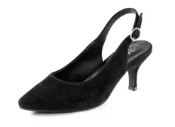 Damen BADER Andrea Conti Sling-Pumps aus weichem Samt-Chevreauleder