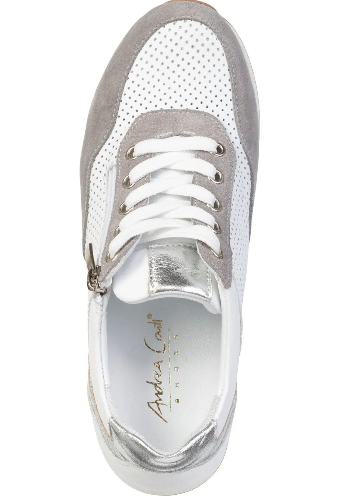 Damen ANDREA CONTI , sommerliche Damen-Sneaker, Weite G, mit herausnehmbarem Fußbett