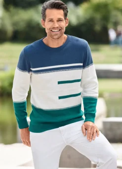 Herren BADER Angesagter Rundhalspullover