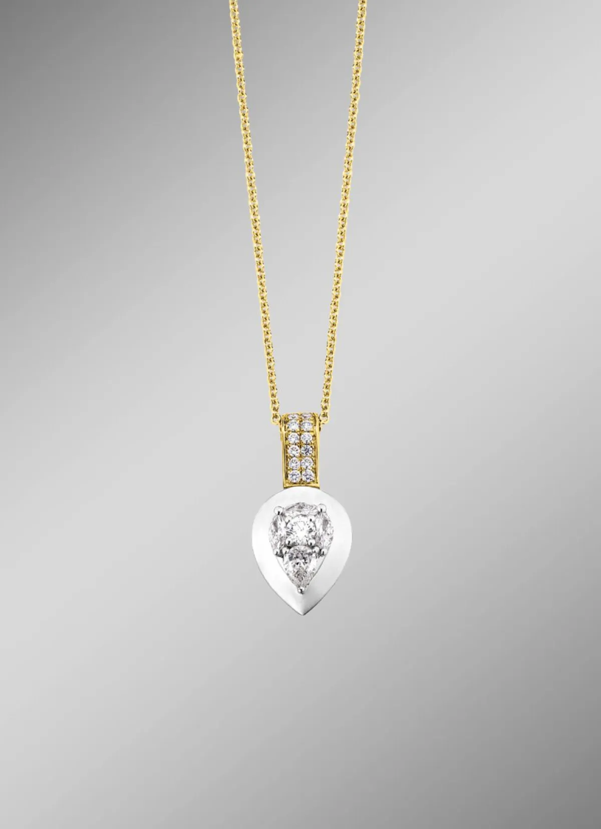 Damen BADER Anhänger mit Brillanten und Diamanten