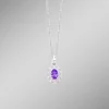 Damen BADER Anhänger mit echt Amethyst und synth. Zirkonia