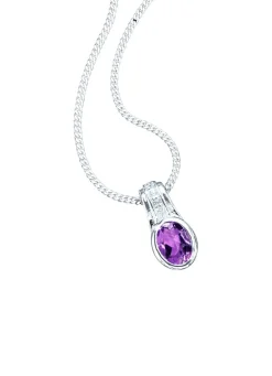 Damen BADER Anhänger mit echt Amethyst und synth. Zirkonia
