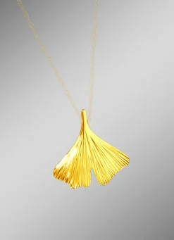 Damen BADER Anhänger mit Ginkgoblatt