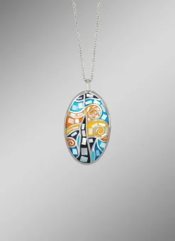 Damen BADER Anhänger mit Mosaik-Design