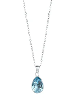 Damen BADER Anhänger mit Swarovski®-Kristall und Ankerkette