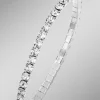 Damen BADER Armband aus Edelstahl mit weißen Kristallen