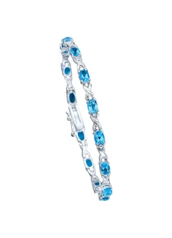 Damen BADER Armband mit echten Blautopasen