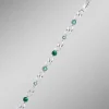 Damen BADER Armband mit grünen Kristallen