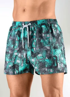 Herren BADER Badeshorts mit Seitentaschen, Microfaser