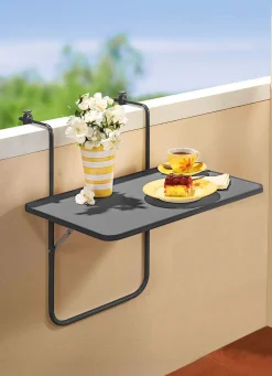 BADER Balkon-Hängetisch mit Stahlrohrgestell