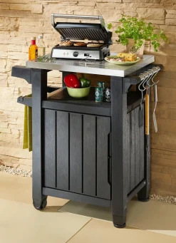 BADER BBQ-Tisch Unity mit Edelstahl-Arbeitsplatte