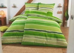 BADER Beidseitig bedruckte Bettwäsche-Garnitur in Polycotton-Qualität