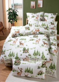 BADER Beidseitig bedruckte Bettwäsche-Garnitur aus Polycotton