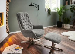 BADER Bequemer Relax-Sessel mit Hocker