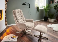 BADER Bequemer Relax-Sessel mit Hocker