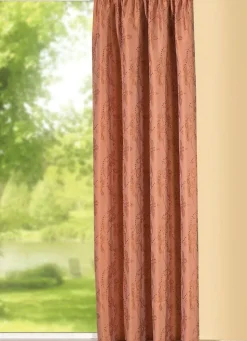 BADER Übergardine mit Blatt-Musterung