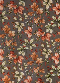 BADER Übergardine mit Blättermotiven