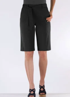 Damen BADER Bermudas mit Stoffbindeband