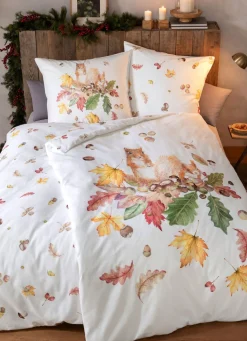ESTELLA Bettwäsche-Garnitur mit herbstlichen Motiven