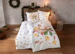 ESTELLA Bettwäsche-Garnitur mit herbstlichen Motiven