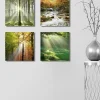 BADER Bilder-Set, 4-teilig, mit Waldmotiven