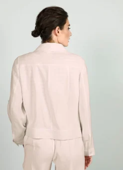 Damen BADER Blazer in Leinen-Optik