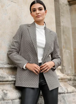 Damen BADER Blazer mit grafischem Dessin