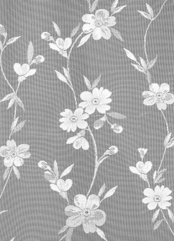 BADER Blumenfenster-Store Blumenranke mit Universalschienenband