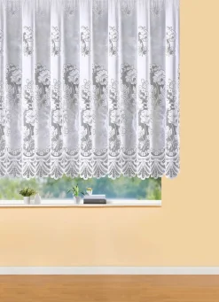 BADER Blumenfenster-Store mit Automatikfaltenband