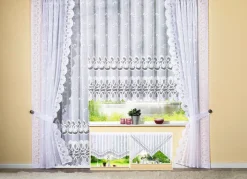 Webana Blumenfenster-Store mit Automatikfaltenband