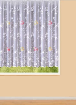 BADER Blumenfenster-Store mit Universalschienenband