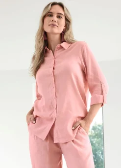 Damen Tizia Bluse mit Hemdkragen