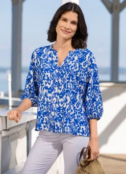 Damen laurakent Bluse mit Hemdkragen