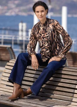 Damen laurakent Bluse mit verspielten Volants