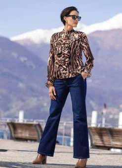Damen laurakent Bluse mit verspielten Volants