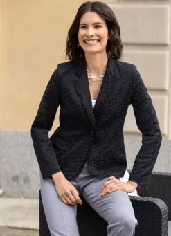 Damen BADER Blusenblazer mit Baumwolle