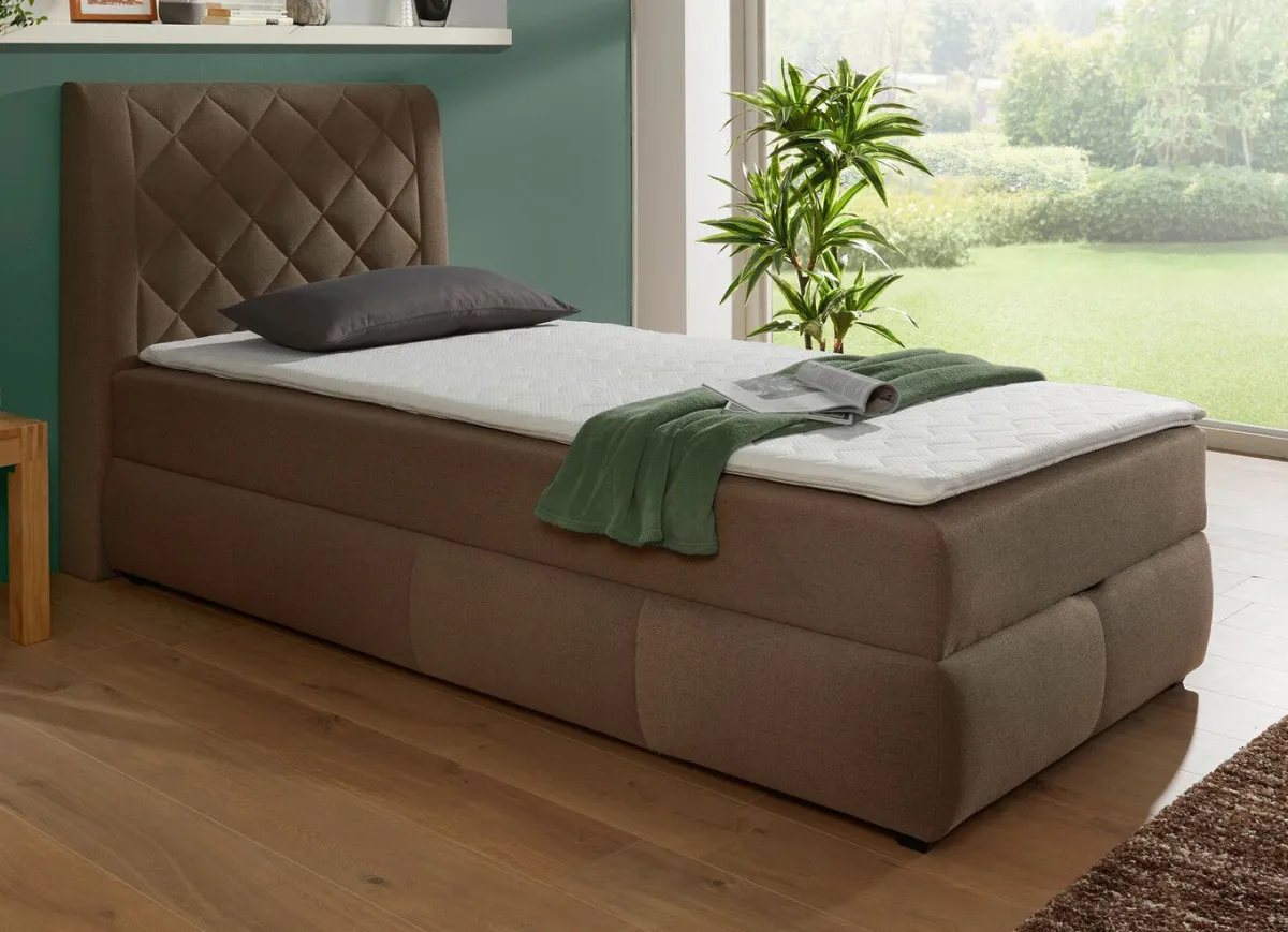 BADER Boxspringbett mit Bettkasten und Topper