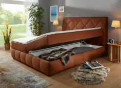 BADER Boxspringbett mit Bettkasten und Topper