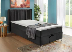 BADER Boxspringbett mit Bettkasten und Topper