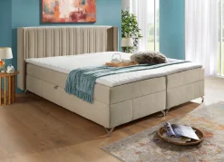 BADER Boxspringbett mit Bettkasten und Topper
