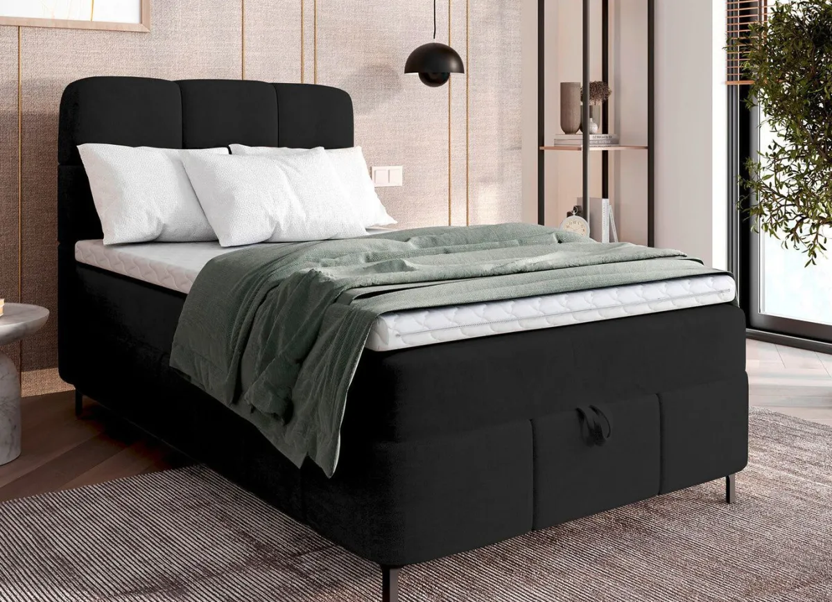 BADER Boxspringbett mit Bettkasten und Topper