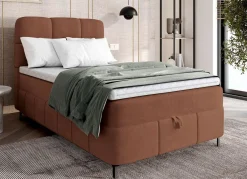 BADER Boxspringbett mit Bettkasten und Topper