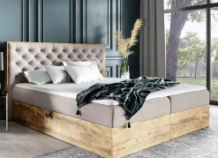 BADER Boxspringbett mit Bettkasten und Topper