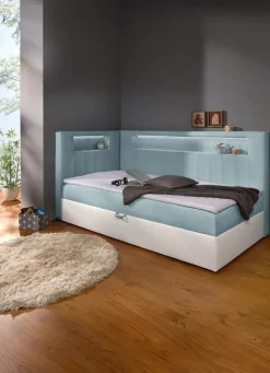 Kinder BADER Boxspringbett mit integrierter LED-Beleuchtung