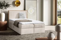 BADER Boxspringbett mit Rahmen aus Wotaneiche