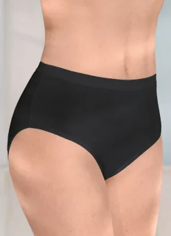 Damen brio lingerie Fünferpack Slips mit glänzenden Abschlüssen